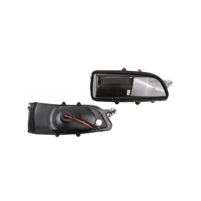 Clignotant de miroir LED Volvo avec lentille claire Dynamique 1 paire C30 C70 S40 S60 V50 V70 numéro de pièce Volvo 30716696_B