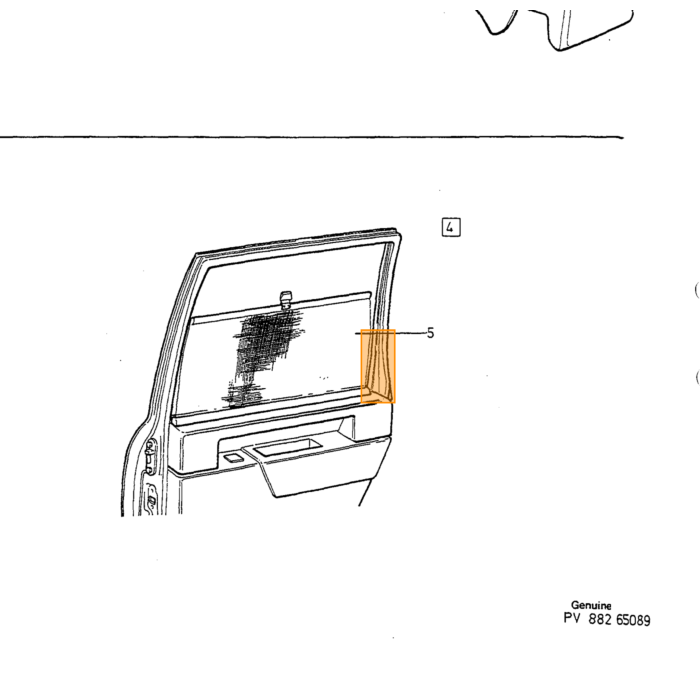 Rétroviseur Intérieur Volvo avec Commutateur Manuel pour Volvo 850 - S70 - V70 - XC70 - C70 Coupé (non cabriolet) utilisé, numéro de pièce Volvo 3512654U