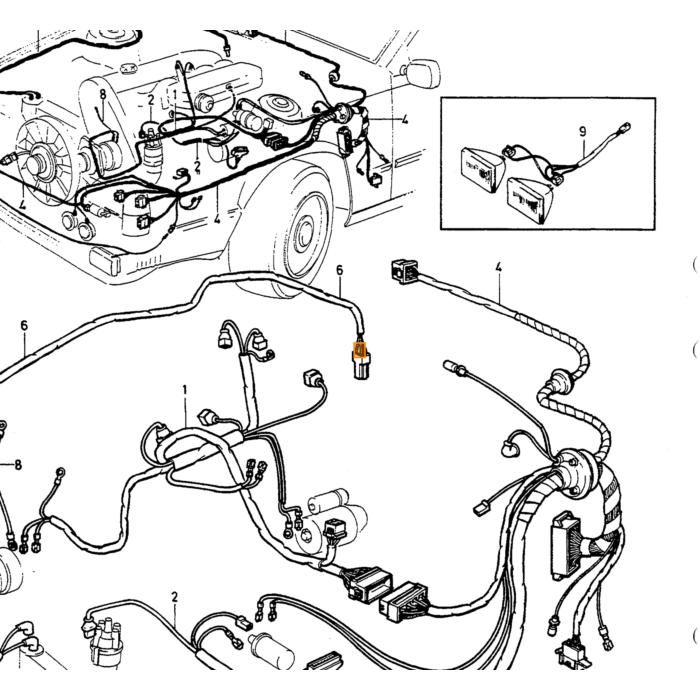 Volvo Cable Harness Volvo piece no 3515485