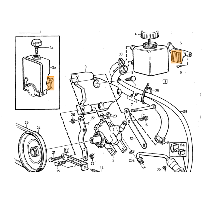 Volvo Boîtier de Direction 240+260 type ZF-CAM TRW + assistance de direction PS bev 1 U support 1981+1329998 1359900 5003666 532998 3516941 pièce Volvo nr 3516941