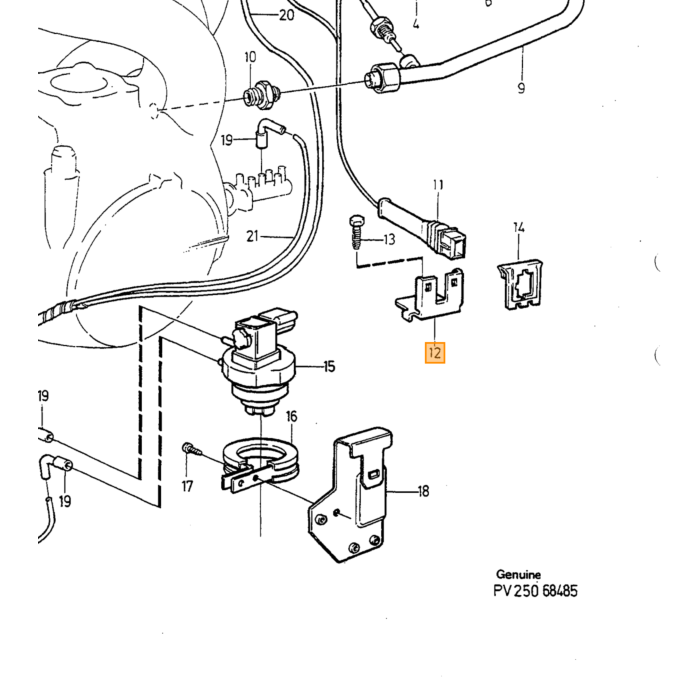 Volvo BRACKET Volvo piece no 3517361