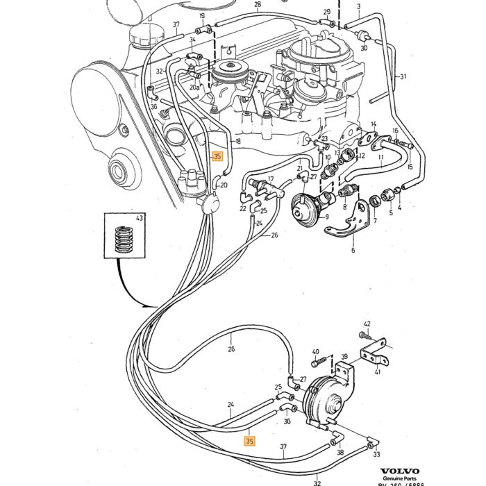 Volvo Bracket Volvo piece no 3517907