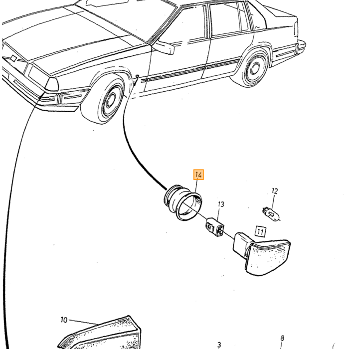 Volvo RUBBER BUSHING Volvo piece no 3518007