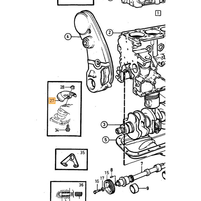 Volvo plaque de protection du bouclier Volvo piece no 3531370