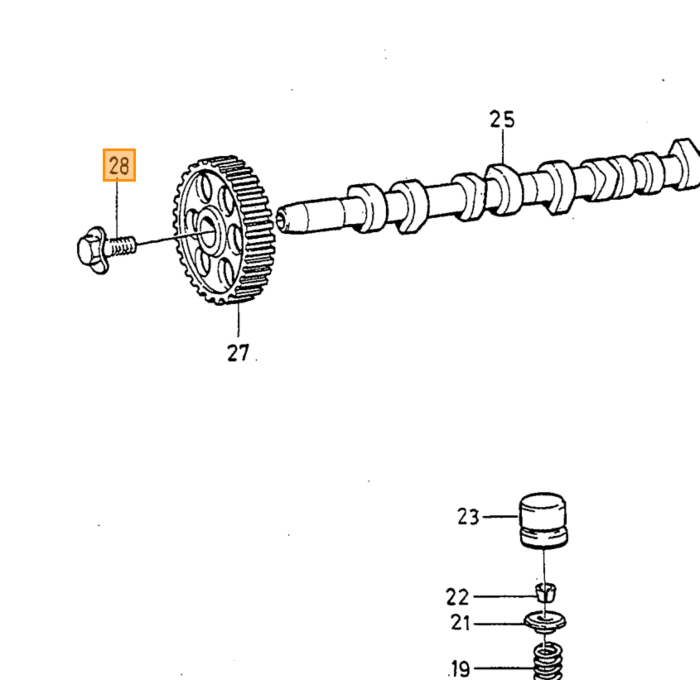 Volvo pignon d'arbre à cames/poulie dentée S40/V40 Volvo piece no 3531523