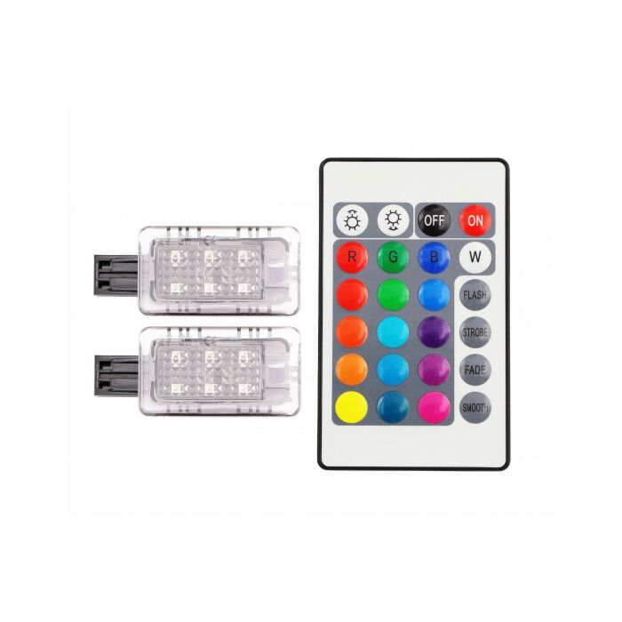 Lampe LED RGB Volvo Insta, 1 paire S60 S80 V40 V60 V70 XC60 XC70, numéro de pièce Volvo 35435024