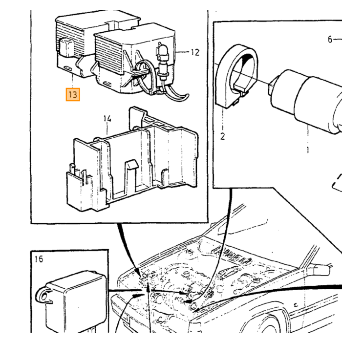 Volvo Diagnostic Unit Volvo piece no 3545007