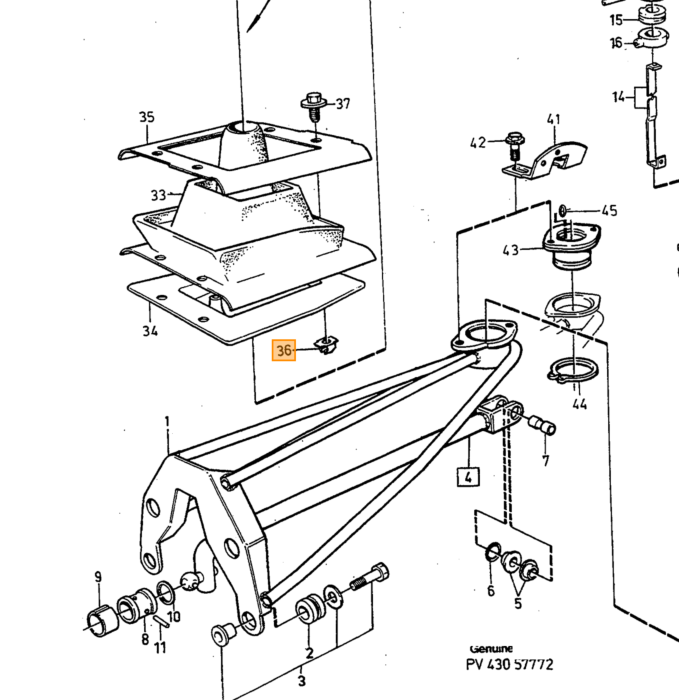 Volvo Locking Pin Volvo piece no 3549663