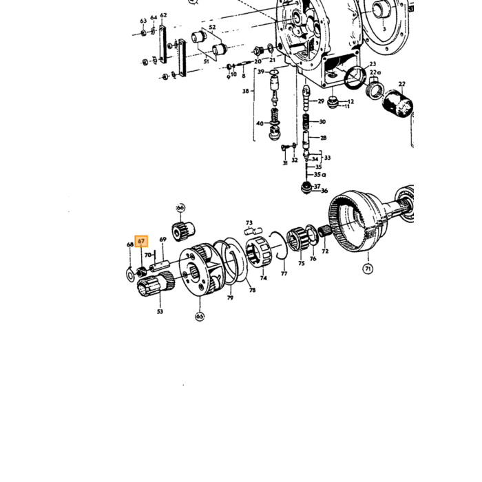 Type D de surmultiplication Volvo Lager, pièce Volvo nr 380410 pour Volvo