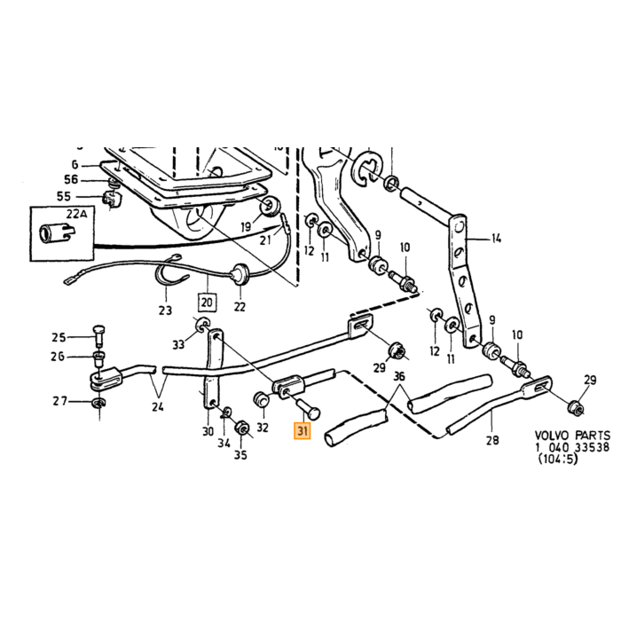 Volvo BOLT Volvo piece no 381705