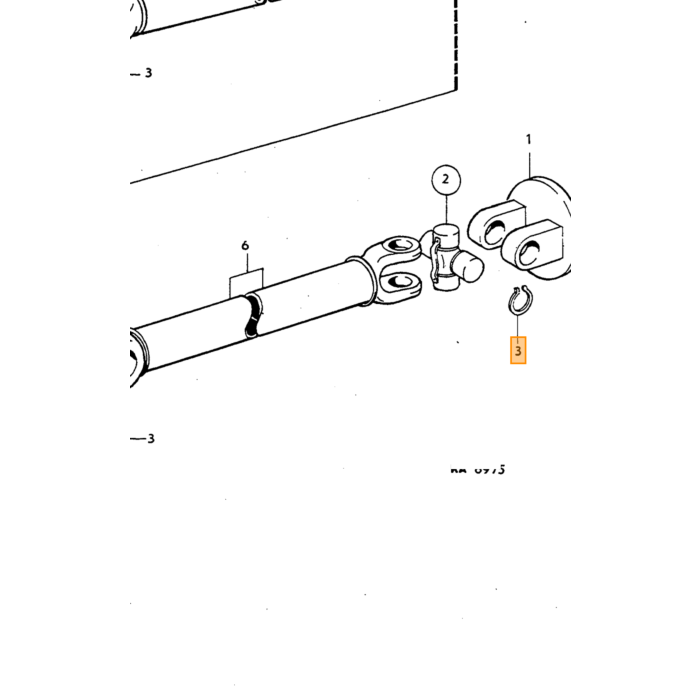 Volvo voir 383168 Volvo piece no 384707