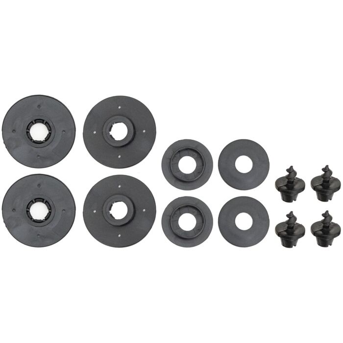 Tapis de sol en caoutchouc pour l'hiver Volvo V50 gris foncé, numéro de pièce Volvo 39807167