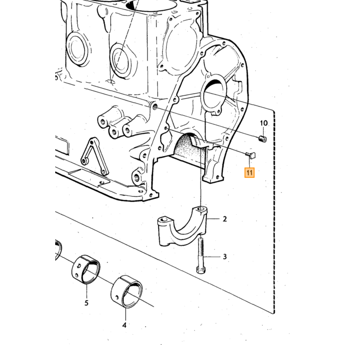 Volvo Vis bielle B18+B20+B30 -1973 (volant 6 trous) Volvo piece no 415223