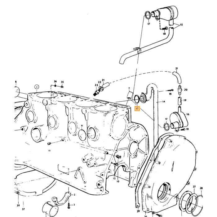 Volvo Coussinet pompe à huile+arbre distributeur B18+B20+B30 Volvo piece no 418251