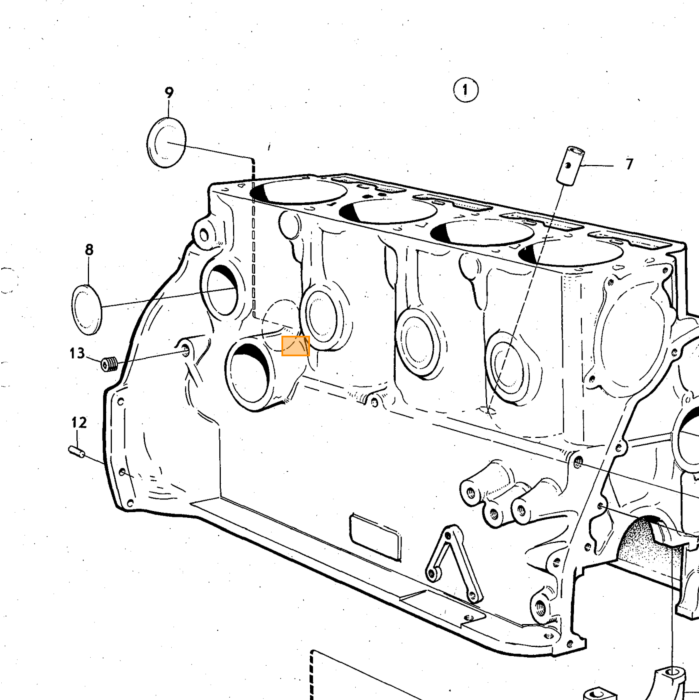 Volvo Coussinet pompe à huile+arbre distributeur B18+B20+B30 Volvo piece no 418251