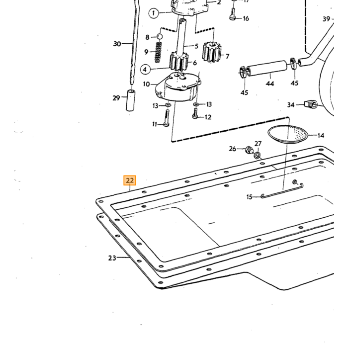 Volvo Gasket replaced by 270628 Volvo piece no 418262