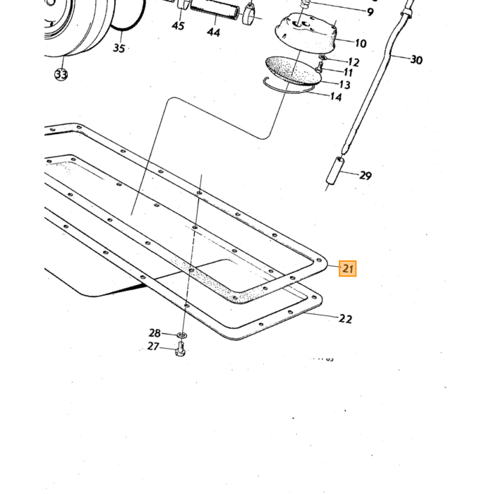 Volvo Gasket replaced by 270628 Volvo piece no 418262