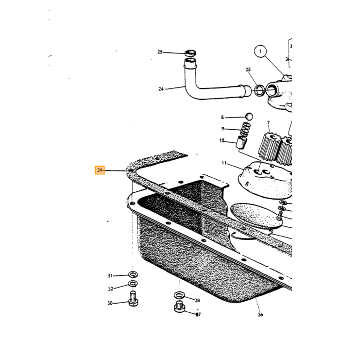 Volvo Gasket replaced by 270628 Volvo piece no 418262