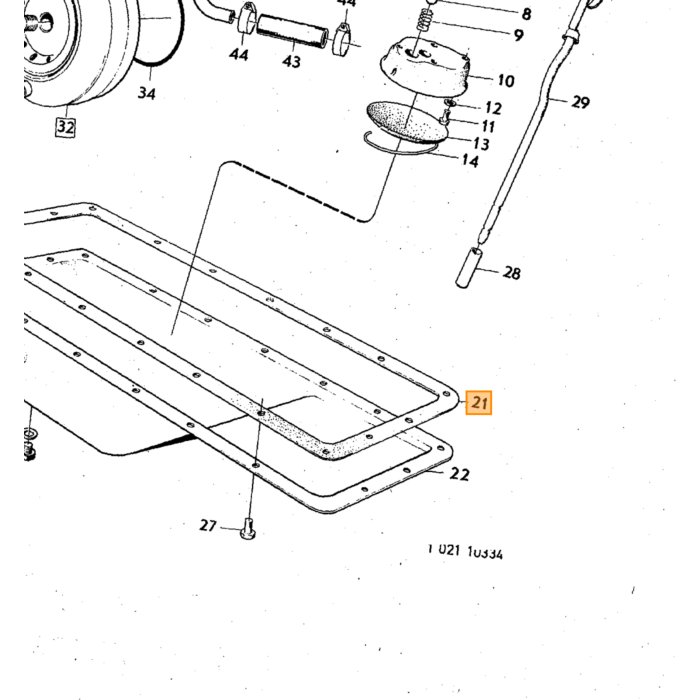 Volvo Gasket replaced by 270628 Volvo piece no 418262
