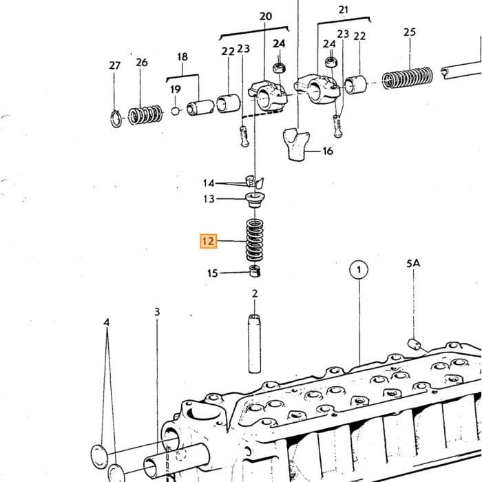 Ensemble de performance de ressort de soupape simple Volvo B18+B20+B30, ensemble de 8 pièces, max 5000 tpm, numéro de pièce Volvo 418737P