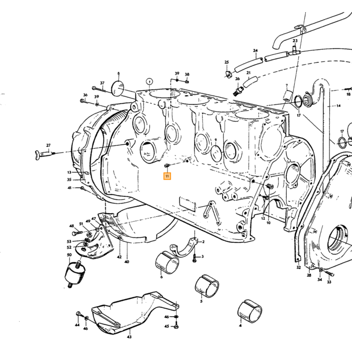 Volvo SU HS6 et caoutchouc carburateur HIF de bus gaz Volvo piece no 419568