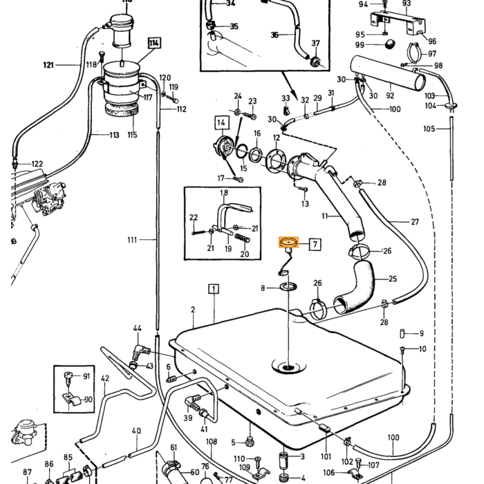 Volvo Alimentation préchauffage Amazon+140+164 (préchauffage) B18 B20 B30 pour alimentation filtre à air Volvo piece no 419704