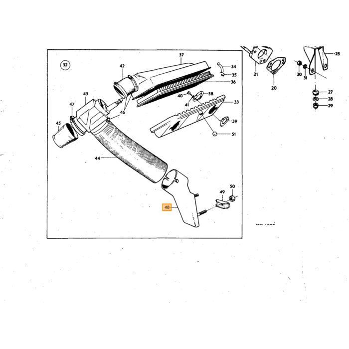 Volvo Alimentation préchauffage Amazon+140+164 (préchauffage) B18 B20 B30 pour alimentation filtre à air Volvo piece no 419704