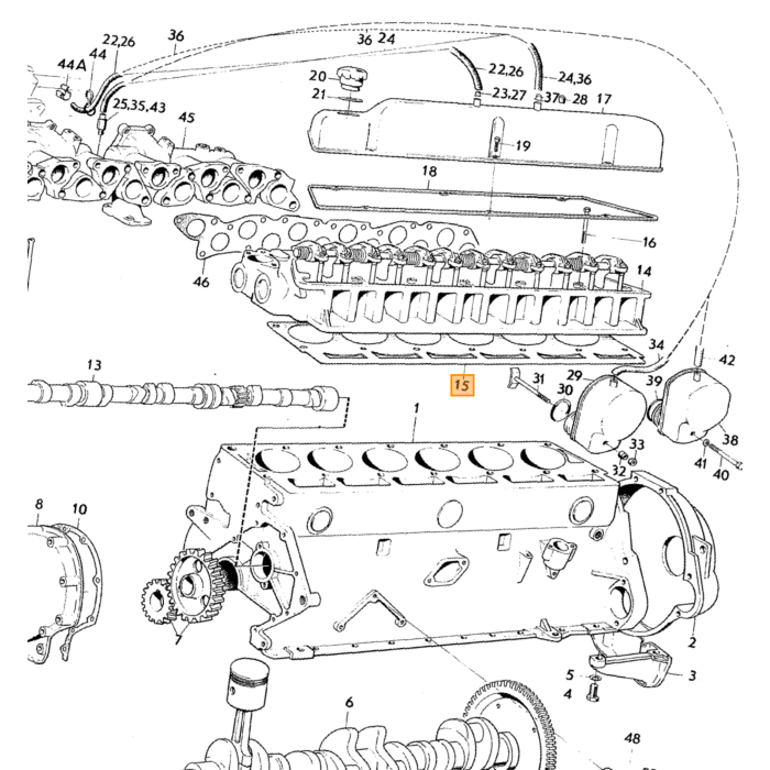 Volvo Joint culasse B30A 0.8mm Volvo piece no 430107