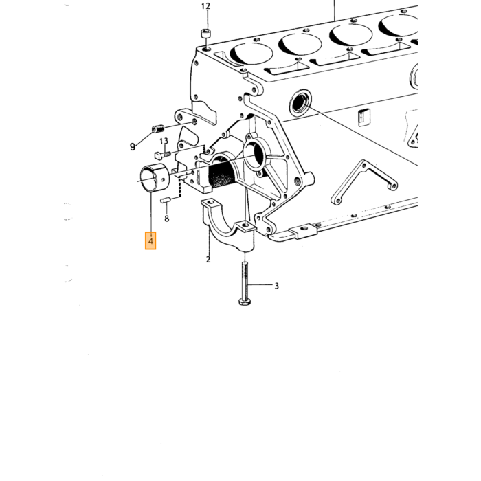 Volvo Coussinet arbre à cames B18+B20 set a 3 st STD Volvo piece no 430119