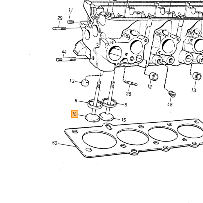 Volvo Soupape soupape d'échappement B19+B21+B23+B200+B230(sauf B230K) 740 240 940 760 340-360 Volvo piece no 463526