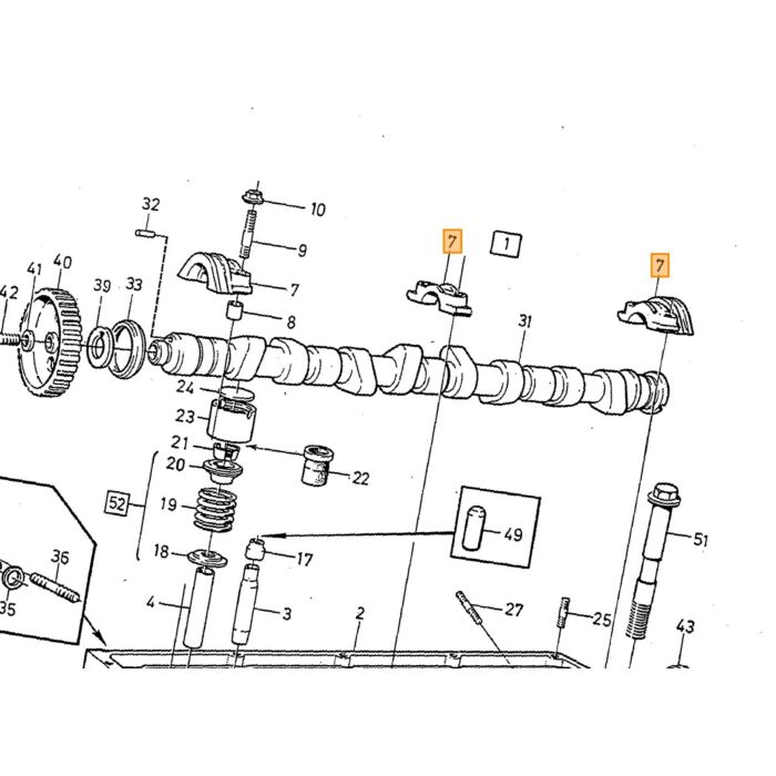 Volvo Countershaft Volvo piece no 463581