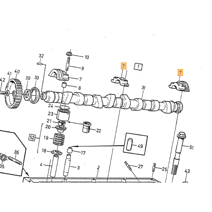 Volvo Countershaft Volvo piece no 463581