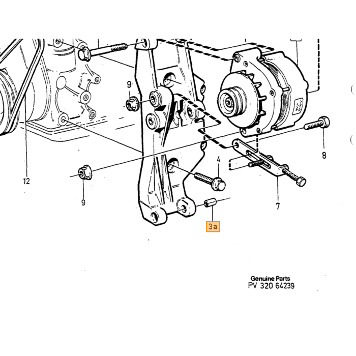 Accessoire de Barre de Volvo - Pièce Volvo en Uréthane numéro 463909U