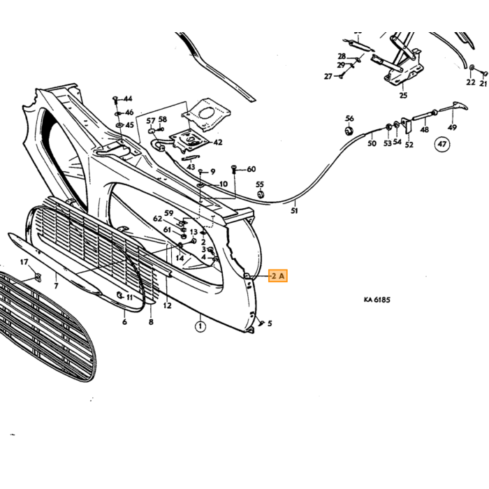 Volvo Le boîtier de batterie Amazon en tôle n'est plus disponible Volvo piece no 661309