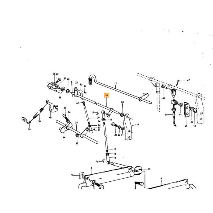 Volvo Tige d'accélérateur pour carburateurs SU PV544+Duett+Amazon+P1800 B18B+B18D (671950) Volvo piece no 662006
