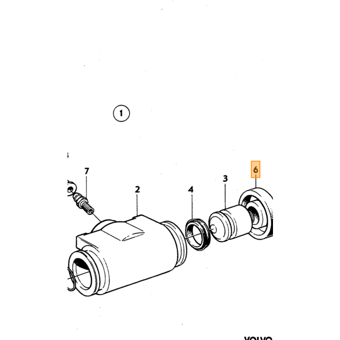 Volvo housse de protection Volvo piece no 662517