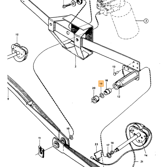 Volvo Lave-glace en caoutchouc Volvo piece no 665334