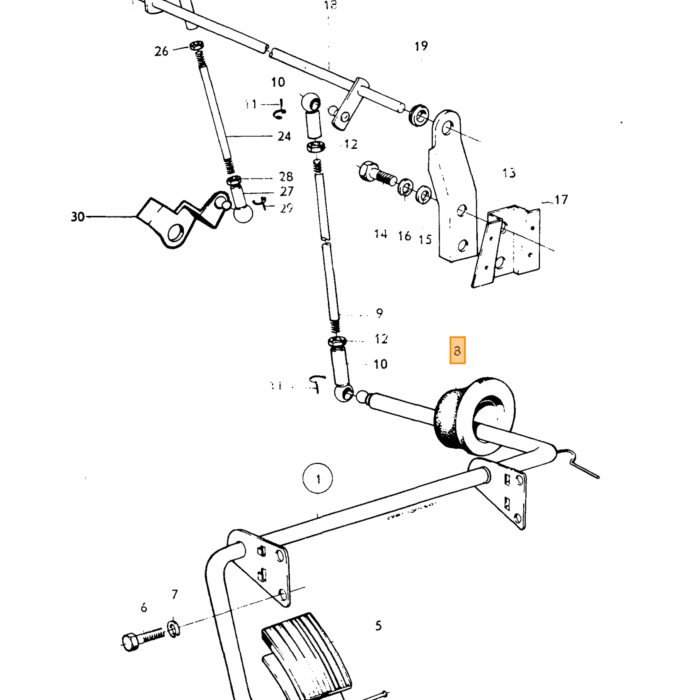 Volvo Pince de commande de starter Amazon+P1800+PV544 Volvo piece no 666622