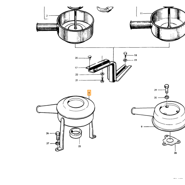Autocollant Volvo pour filtre à air 669893 B18A Zenith VN36 pièce Volvo nr 669893S