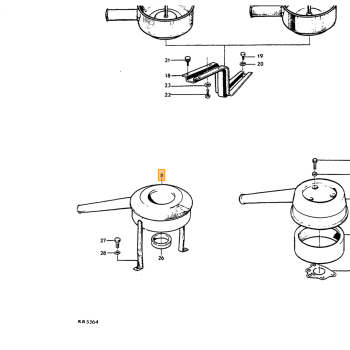 Autocollant Volvo pour filtre à air 669893 B18A Zenith VN36 pièce Volvo nr 669893S
