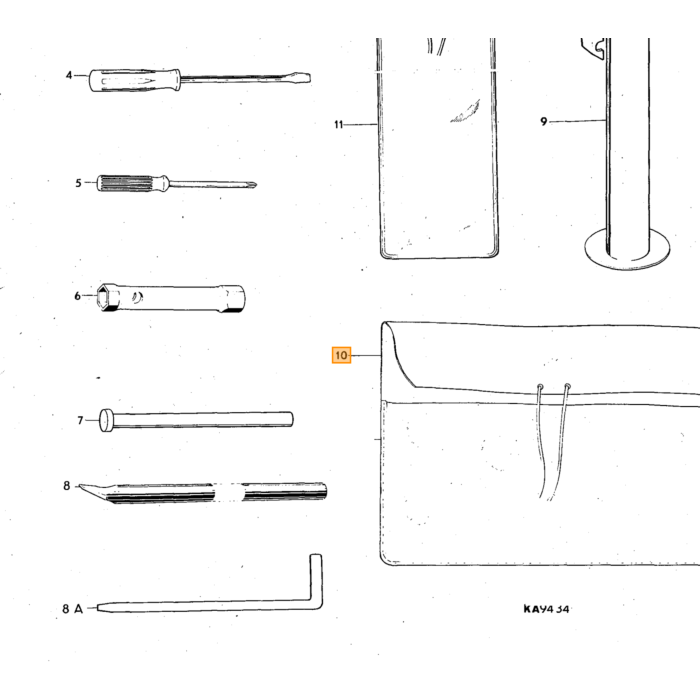Volvo Tronc de sac outil PV544 + P1800 + Amazon pour Volvo Volvo piece no 670916