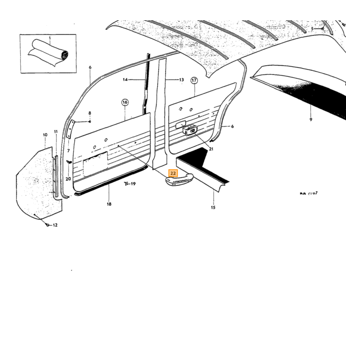 Volvo Couvercle de coffre en carton Amazon Volvo piece no 671066