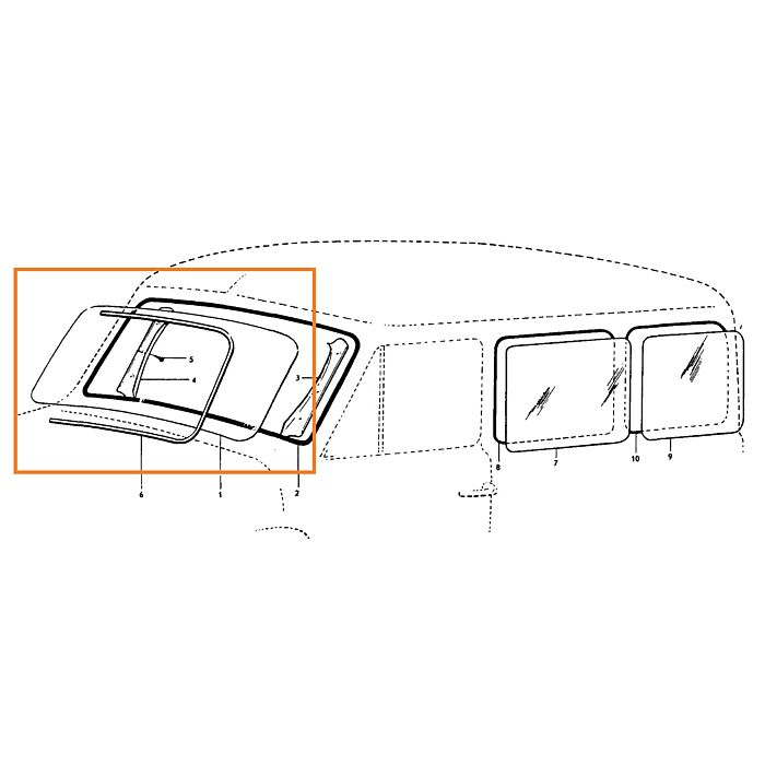 Ruit PV544+Duett pour teinté 671887 pour Volvo