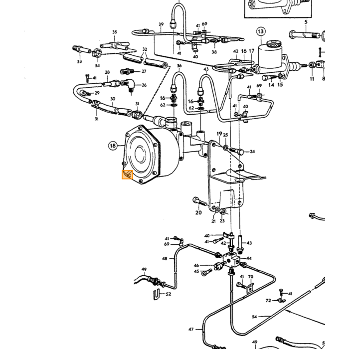 Volvo Limiteur de pression Amazon + P1800 de frein avec Servo-freins système de freinage uniquement Volvo piece no 671894