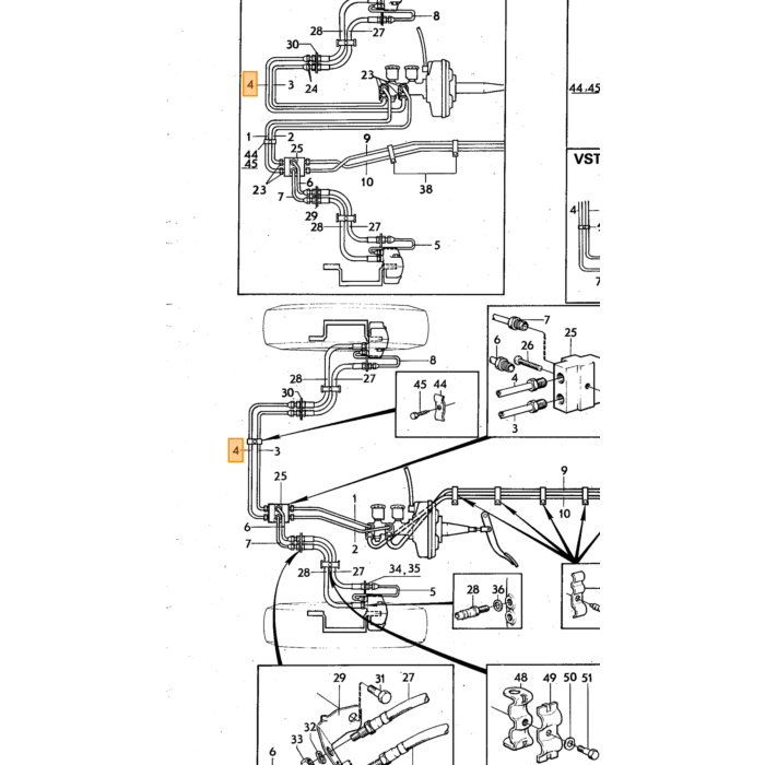Volvo Brake Shoe Volvo piece no 677530