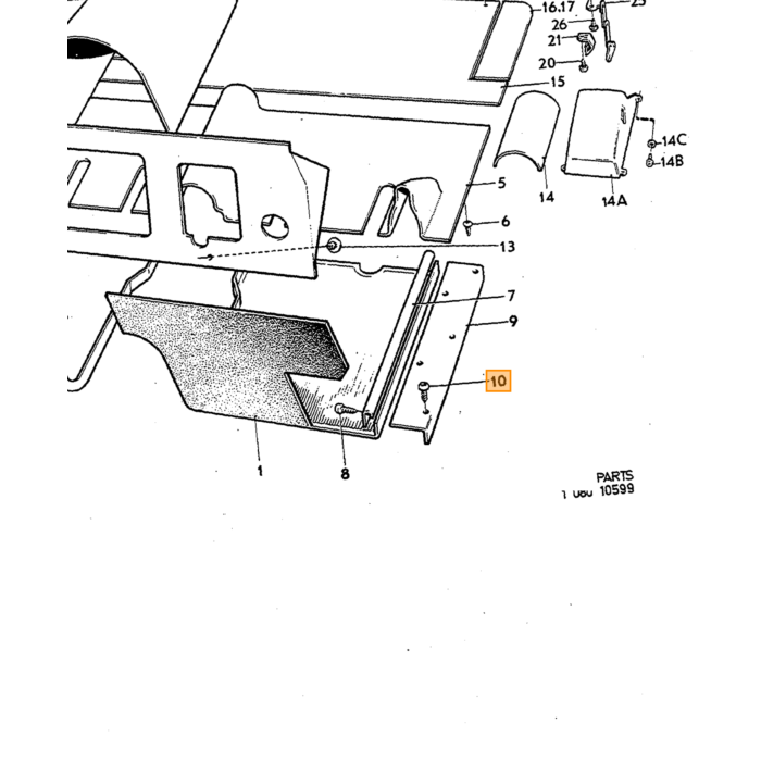 Volvo Clamp Volvo piece no 678491