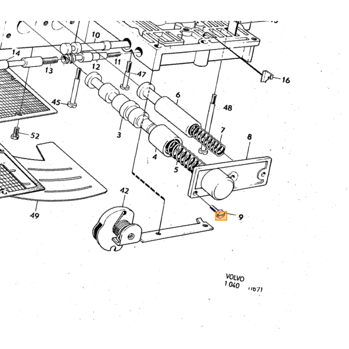 Volvo Manchon en caoutchouc pour arbre d'entraînement coulissant 1800 140 164 (arbre d'entraînement 44mm) Volvo numéro de pièce 678824