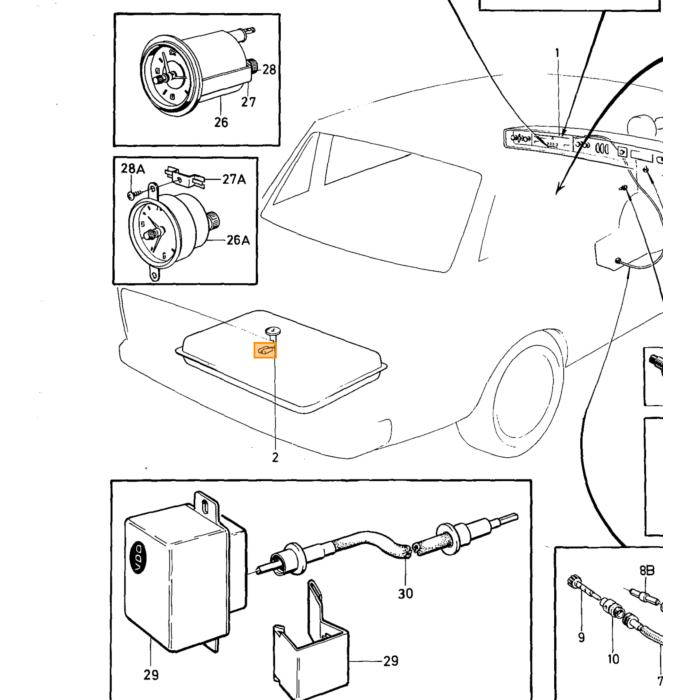 Indicateur de position de vitesse automatique 140 164 tableau de bord vitesse pour Volvo