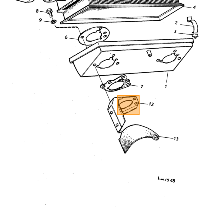 Volvo Boîtier de filtre Volvo 120 130 220 140 164 240 avec double stromberg/su plus disponible Volvo piece no 680743