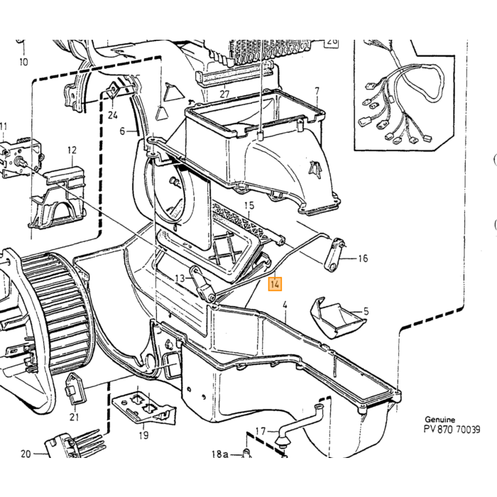 Volvo Recirculatie klep stang 850 Volvo onderdeel nr 6808653